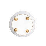 Mattie Round Cachepot Planter White