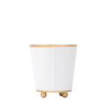Mattie Round Cachepot Planter White