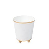 Mattie Round Cachepot Planter White