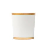 Mattie Oval Wastebasket White