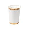 Mattie Oval Wastebasket White