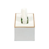 Mattie Rectangular Tissue Box Cover - White
