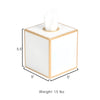 Mattie Tissue Box Cover White