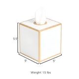 Mattie Tissue Box Cover White