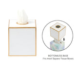 Mattie Tissue Box Cover White