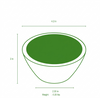 Snack Bowls That Outshine the Snacks - Set of 2 Wooden Enameled Snack Bowls - Red