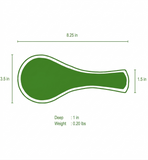 Gracie Spoon Rest - Mango Wood & Enamel - White