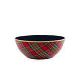 Royal Tartan Enameled Bowl - Large