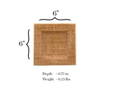 Rattan Enameled Tori Trinket Tray