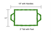Rattan Enameled Chang Mai Tray 10x14