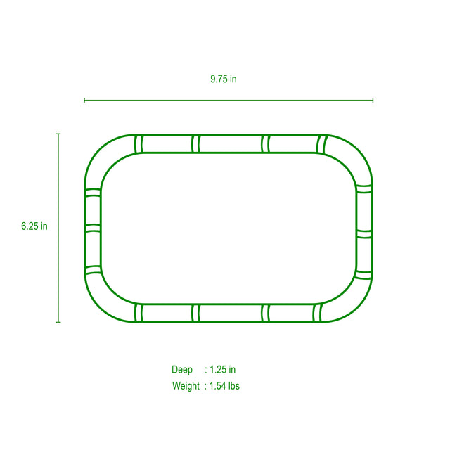 Gracie Chang Mai Tray 7x 10 - Pink