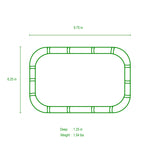 Gracie Chang Mai Tray 7 x 10 - Indigo Blue