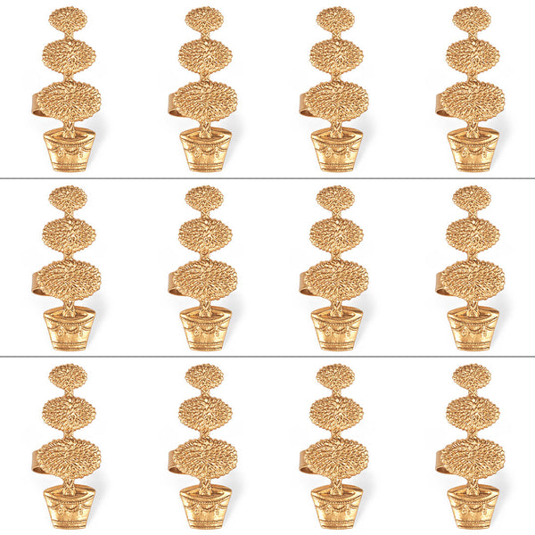Regency Topiary Napkin Ring (12pk)