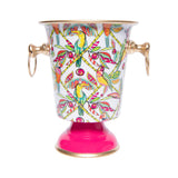Bamboo Birds Enameled Wine Chiller