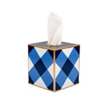 Buffalo Plaid Tissue Box Cover - Blue