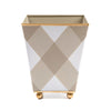 Buffalo Plaid Square Cachepot Planter