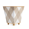 Buffalo Plaid Square Cachepot Planter