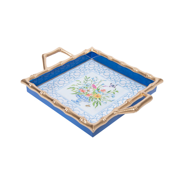 Wonder Garden Enameled Chang Mai Tray 12x12