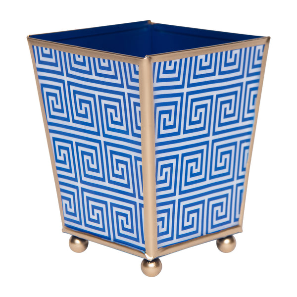 Athens Enameled Square Cachepot Planter