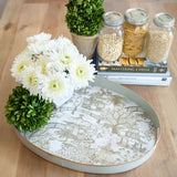 Garden Party Enameled Olivia Tray 14x20 - Taupe