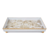 Garden Party Enameled Oliver Tray 8x12 - Taupe