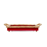 Cane Enameled Chang Mai Tray 10x14 - Red