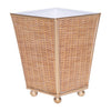 Rattan Enameled Square Cachepot Planter