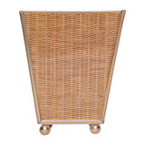 Rattan Enameled Square Cachepot Planter