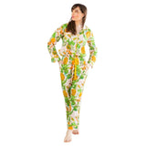 Pineapple Gardens Luxe Sateen Full Pajama Set