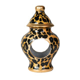 Leopard Spots Enameled Ginger Jar Napkin Ring (12 pk)