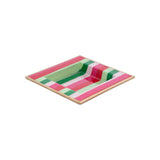 Joy Stripe Enameled Smidge Tray