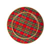 Royal Tartan Enameled Charger Set (4pk)