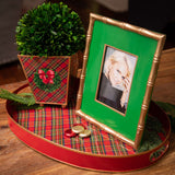 Royal Tartan Enameled Oval Tray