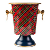 Royal Tartan Enameled Ice Bucket