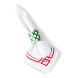 Boxwood Trellis Enameled Napkin Ring (12pk)