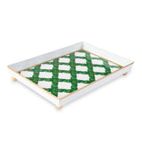 Boxwood Trellis Enameled Oliver Tray